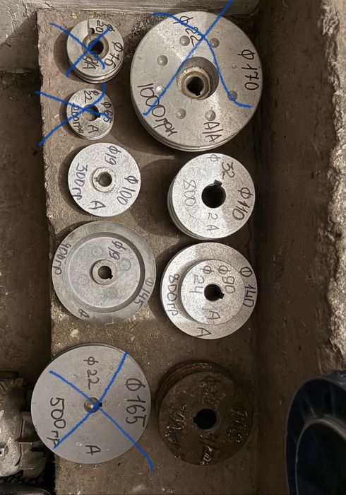 Шкив 1 - 2 х ручейный.