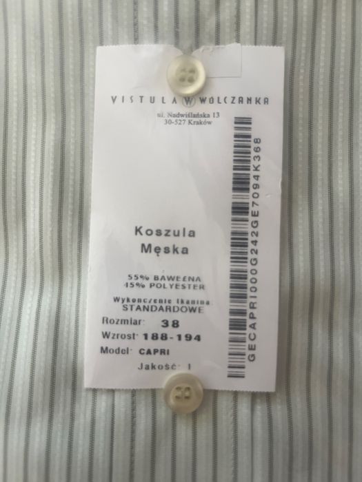 Nowa koszula długi rękaw Wólczanka