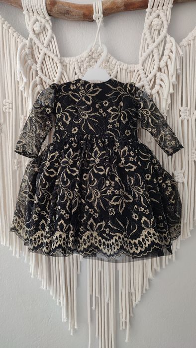 Handmade sukienka koronkowa tiulowa haftowana premium roczek urodziny