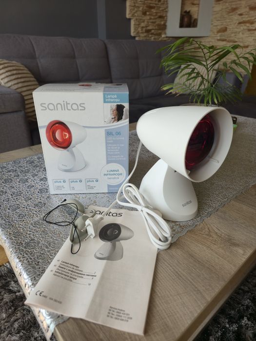 Lampa na podczerwień lecznicza Sanitas Nowa  na gwarancji