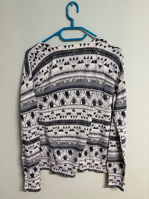 Kardigan sweter w azteckie wzory M