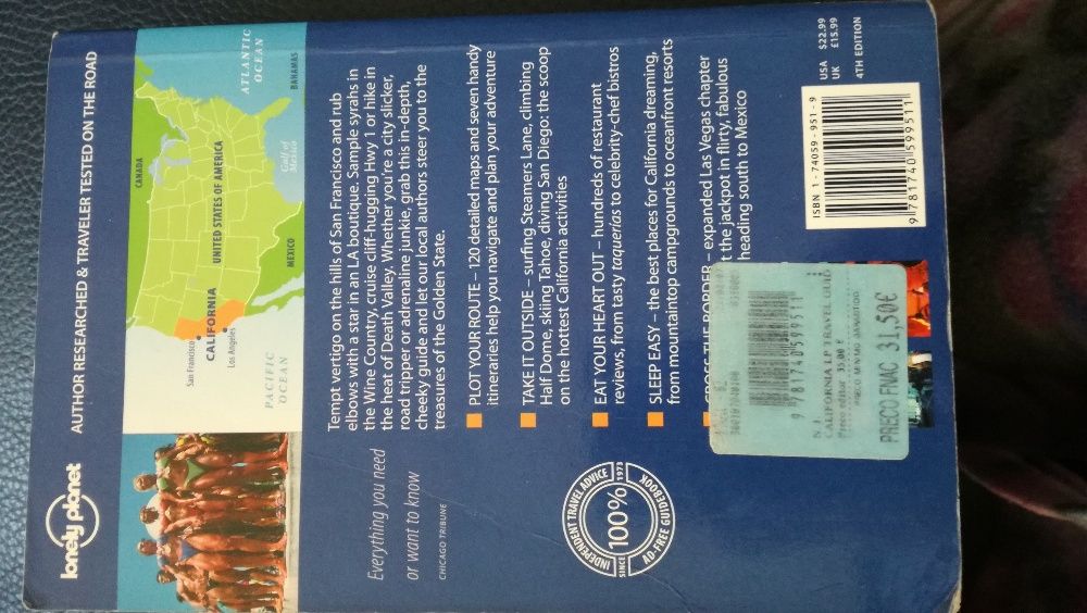 Livro viagens lonely planet california