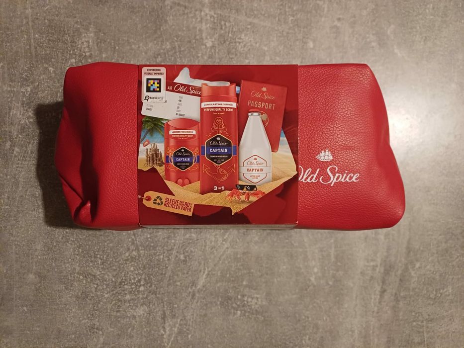 Old Spice Captain - Męski zestaw prezentowy upominkowy w kosmetyczce.