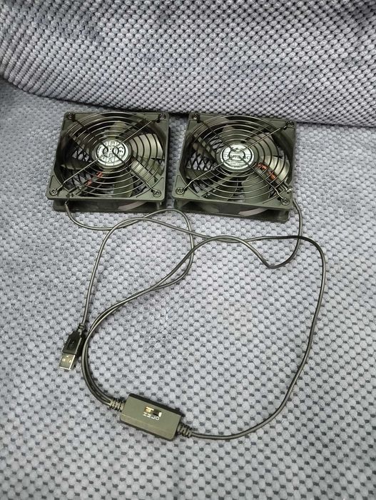 ELUTENG Wentylator USB 120 mm 5 V 3 regulowane prędkości