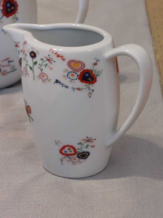 Magnifico Serviço de Chá e Café em Porcelana 15 pçs *NOVO*