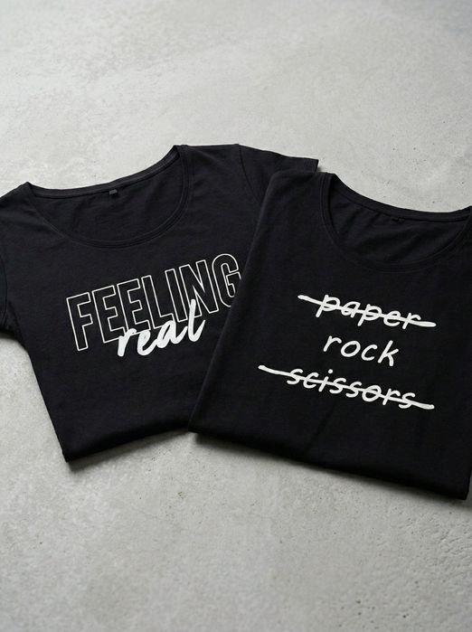 Zestaw 2 Koszulek z Hasłami S (36)