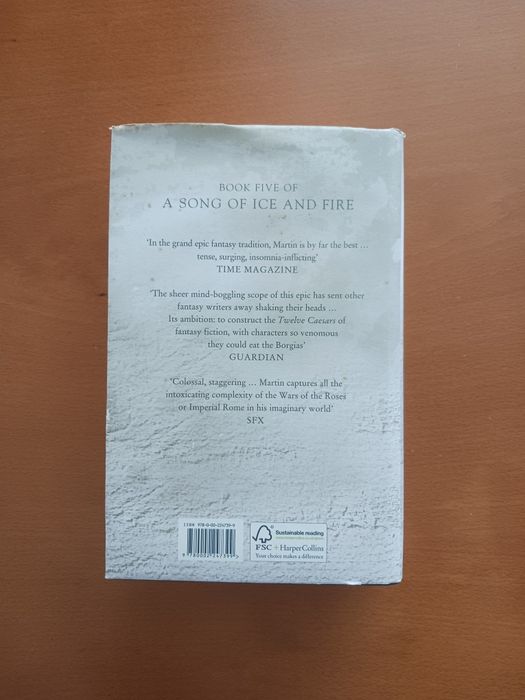 "A dance with dragons" - George R R Martin