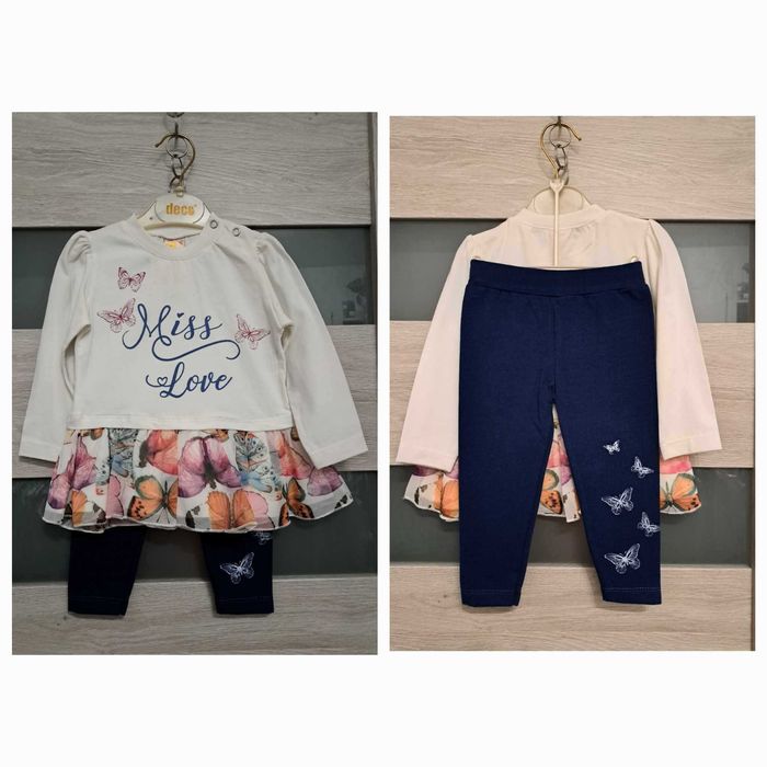 Komplet dres 68/74cm dziewczynka 2 częściowy