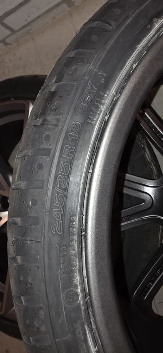 Диски оригінал Ауді, RS, R19 з літніми шинами Continental  245/35
