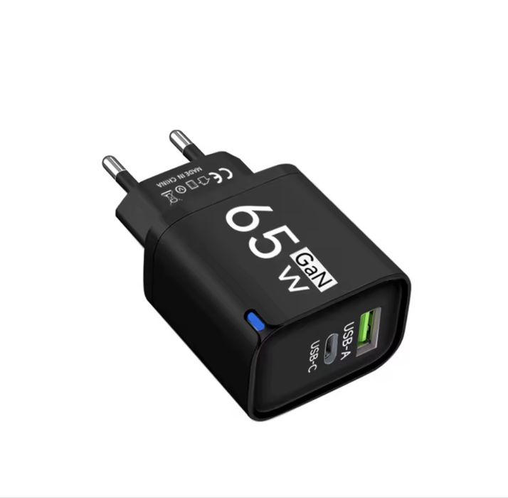 Зарядний пристрій швидка зарядка 65W USB для iPhone Samsung Xiaomi