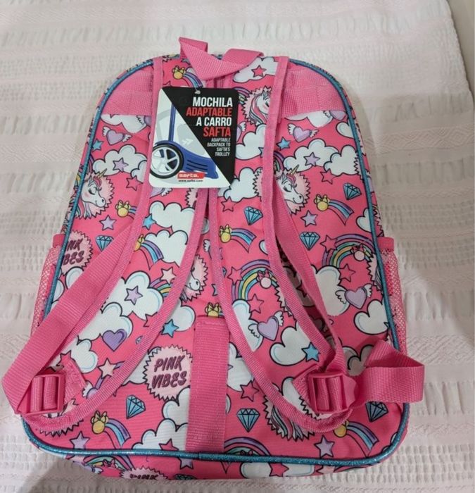 Mochila infantil Minnie nova adaptável a trolley