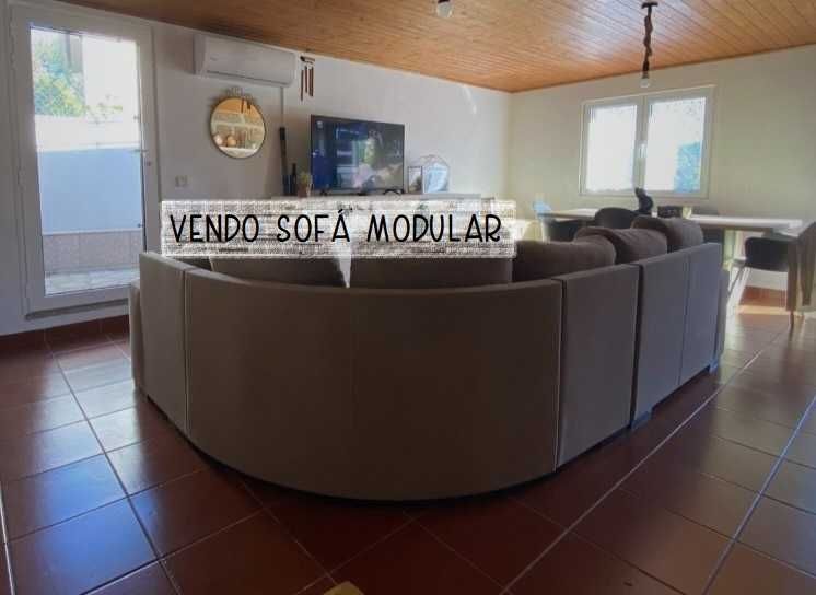 Sofá 5 lugares com tecido anti gato