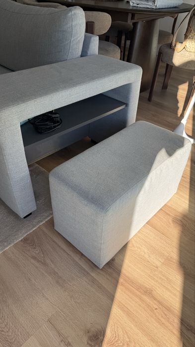Sofá-cama cizento