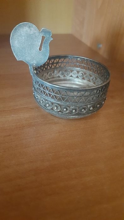 Солонка, сахарница, скань винтаж