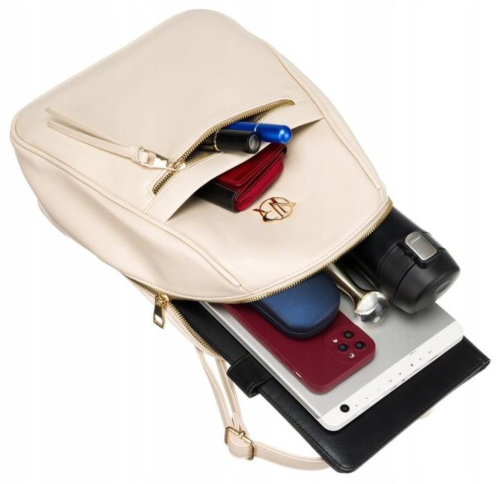 miejski plecaczek damski ze skóry ekologicznej - rovicky