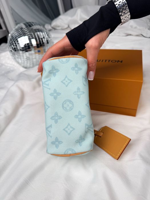 Сумка Louis Vuitton Nano Speedy Denim Mint