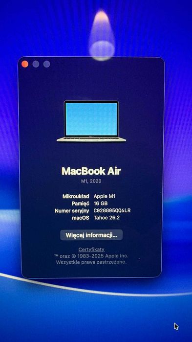 MacBook Air M1 16GB / 256GB