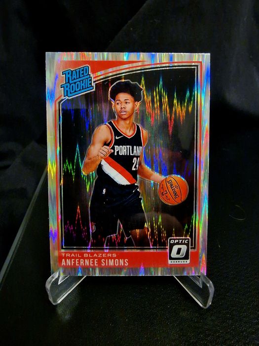 Anfernee simons 2018-19 Donruss Optic Rated Rookie Shock RC #186