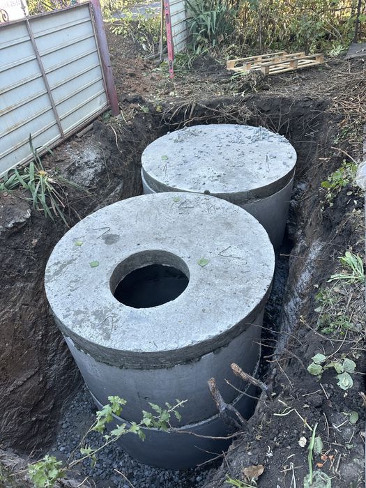Колодец скважена водопровод яма сливная септик бетонные кольца доставк