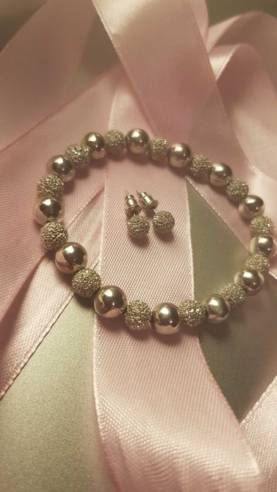 Браслет, сережки комплект. Прикраси, біжутерія, святкова