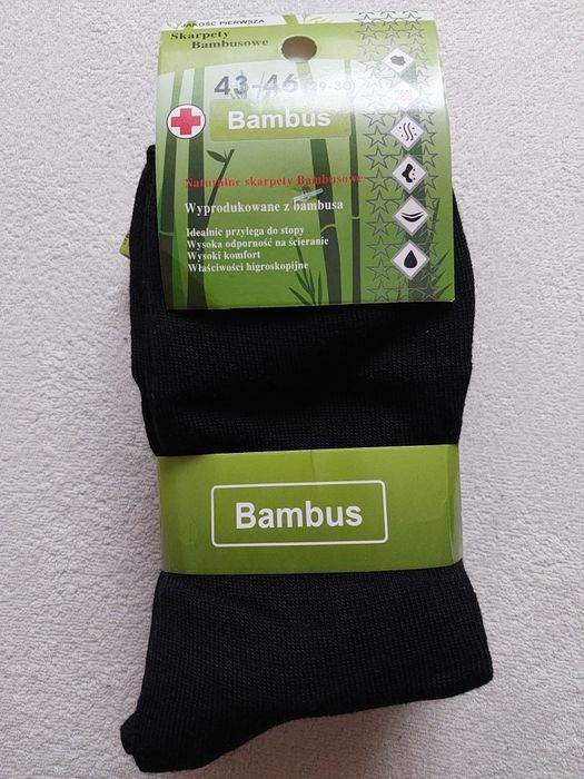 Skarpety męskie bambusowe 5 par 16 zł