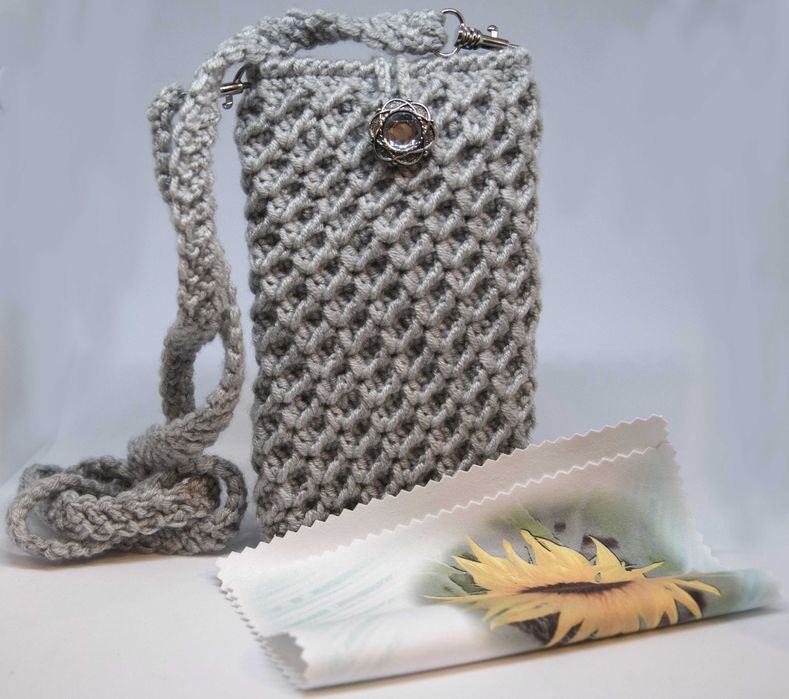 Torebka - etui do smartfonów – ręcznie robiona – nr kat. (EDS17)