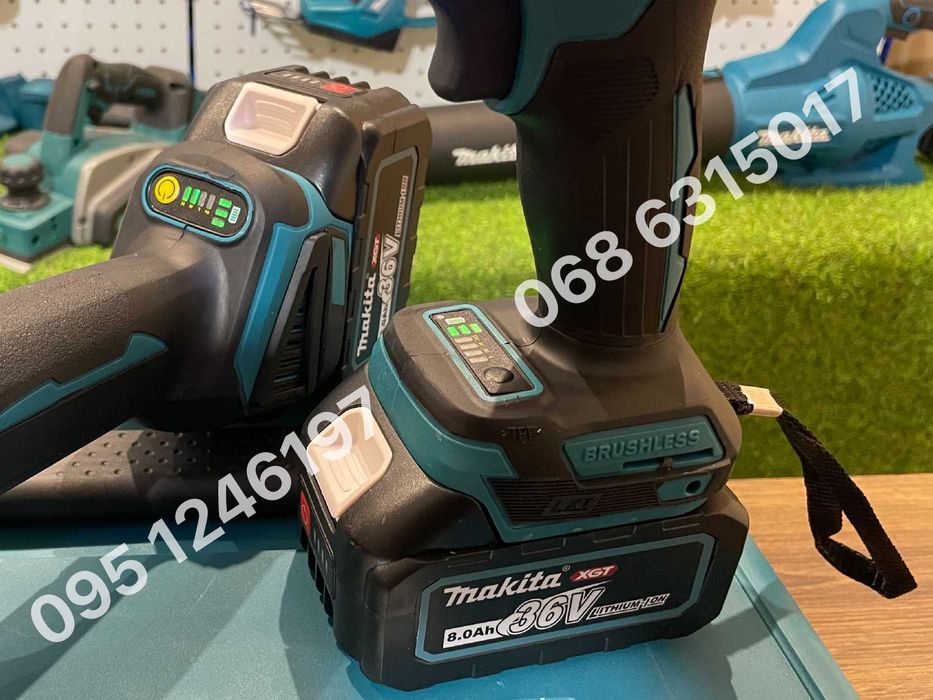 Набор акумуляторный Makita Шуруповерт DHP 489BL Болгарка DGA 511 36V