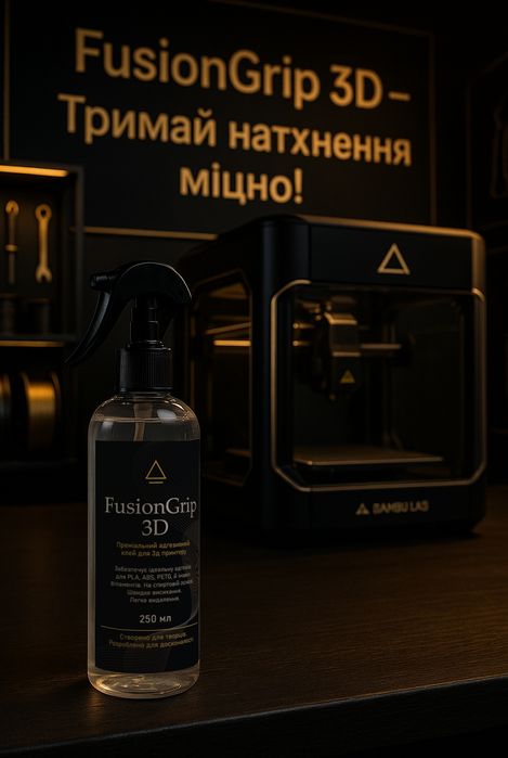 Клей для Столу 3D Принтера FusionGrip 3D
Клей для 3D-друку