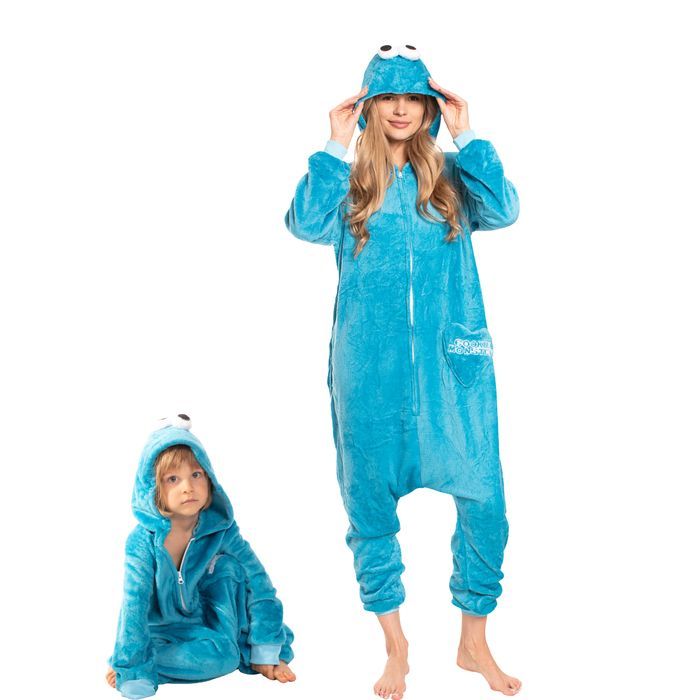 Piżama Damska Kigurumi Onesie Strój Ciasteczkowy Potwór 145-155 cm S