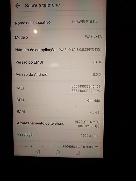 Telefone Huawei P10