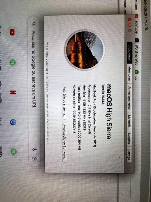 Apple MacBook Pro Mid 2010 c/ disco SSD 480 GB