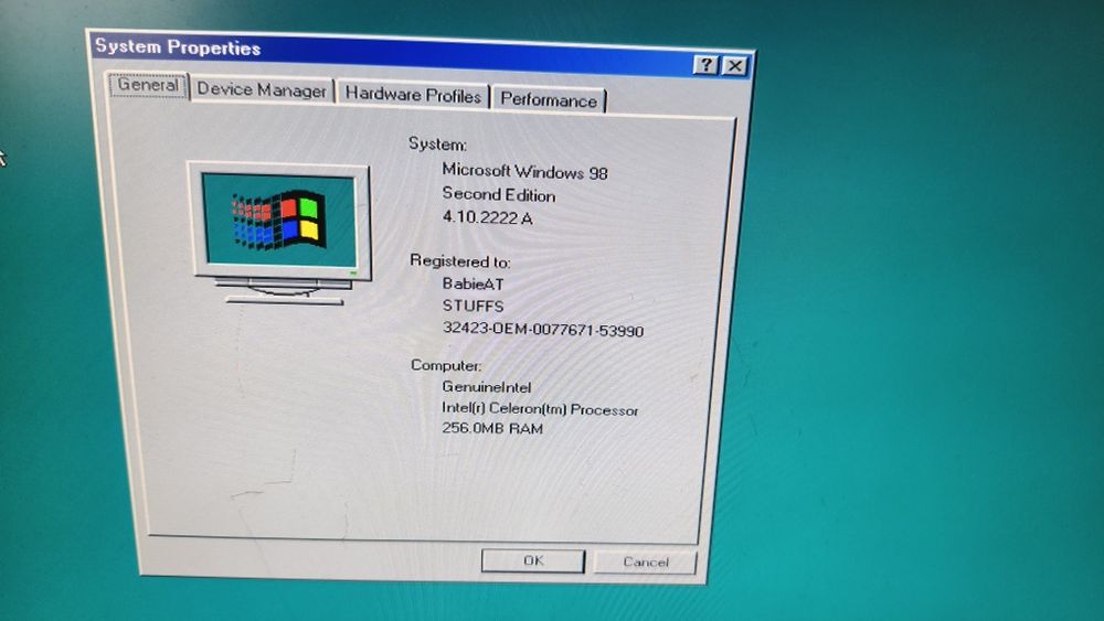 Computador Celeron retro