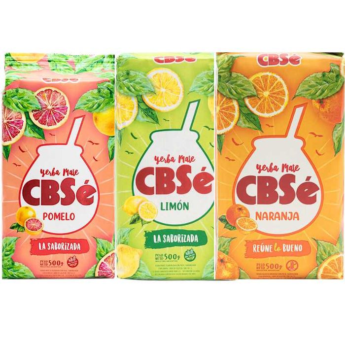Owocowe Yerba Mate - zestaw 3 x CBSe