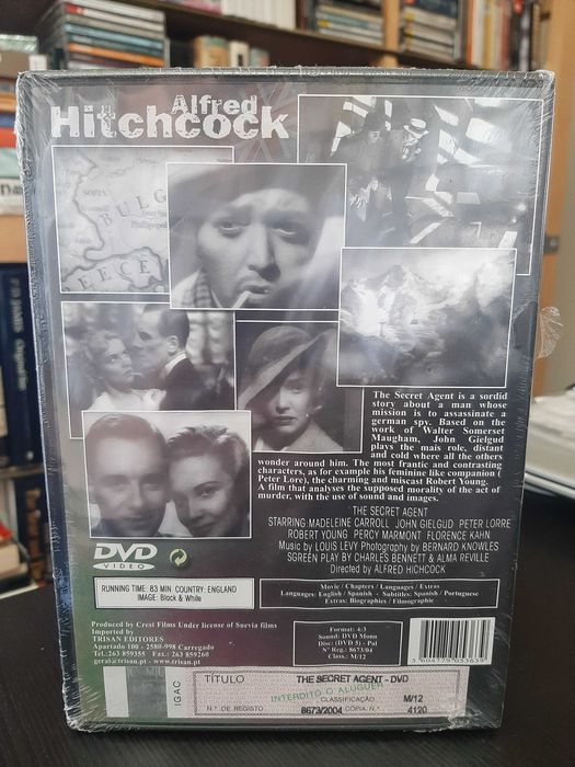 Alfred Hitchcock – The Secret Agent – NOVO – SELADO - Legendas PT