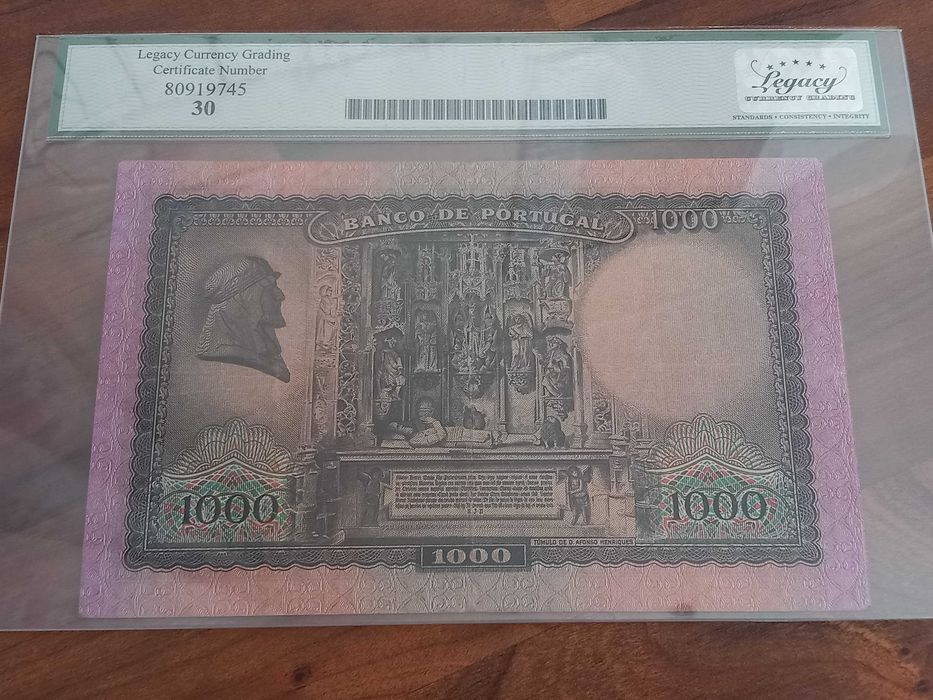 Nota 1000$00 de 1942 D. Afonso Henriques