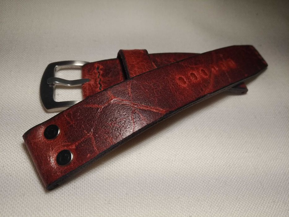 Pasek skórzany do zegarka Vintage 20 / 20  mm - Full Grain