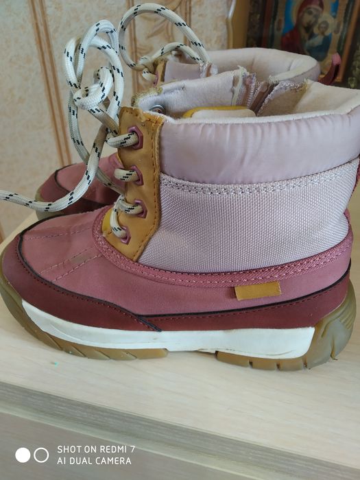 Ботинки демисезон сапожки для девочки детские Zara стелька 16 см