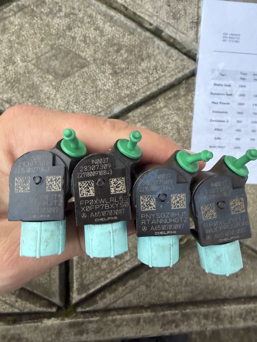 Форсунки Mercedes sprinter 907 delphi A6510703087 Мерседес спрінтер 90