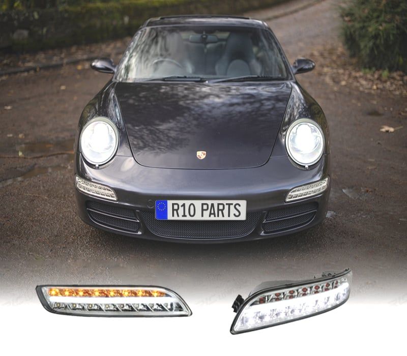 KIT CONJUNTO LUZ DIURNA + PISCA PORSCHE CARRERA 997