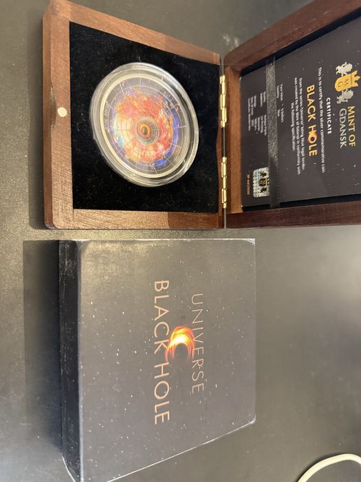 Srebrna moneta 5$ Black Hole - Universe 2oz ag999 2022