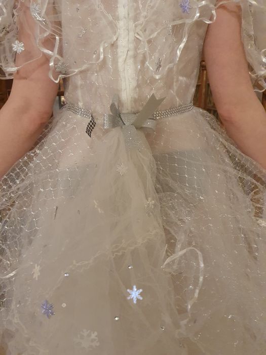 Przebranie kostium królowa śniegu, lodowa księżniczka ok. M