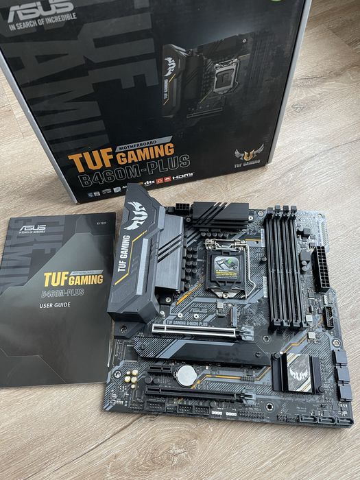 Материнська плата Asus TUF GAMING B460M-PLUS S1200, B460, micro ATX