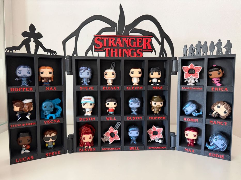 Suporte Stranger Things coleção Funko Kinder Joy
