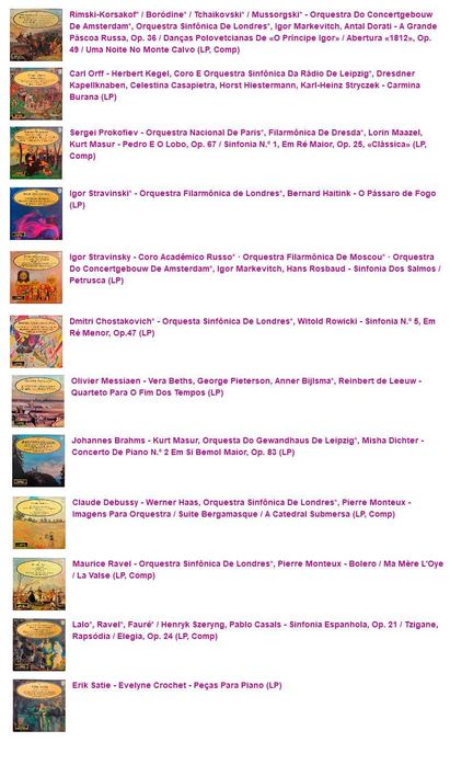 Enciclopédia Salvat dos Grandes Compositores (Vinil)