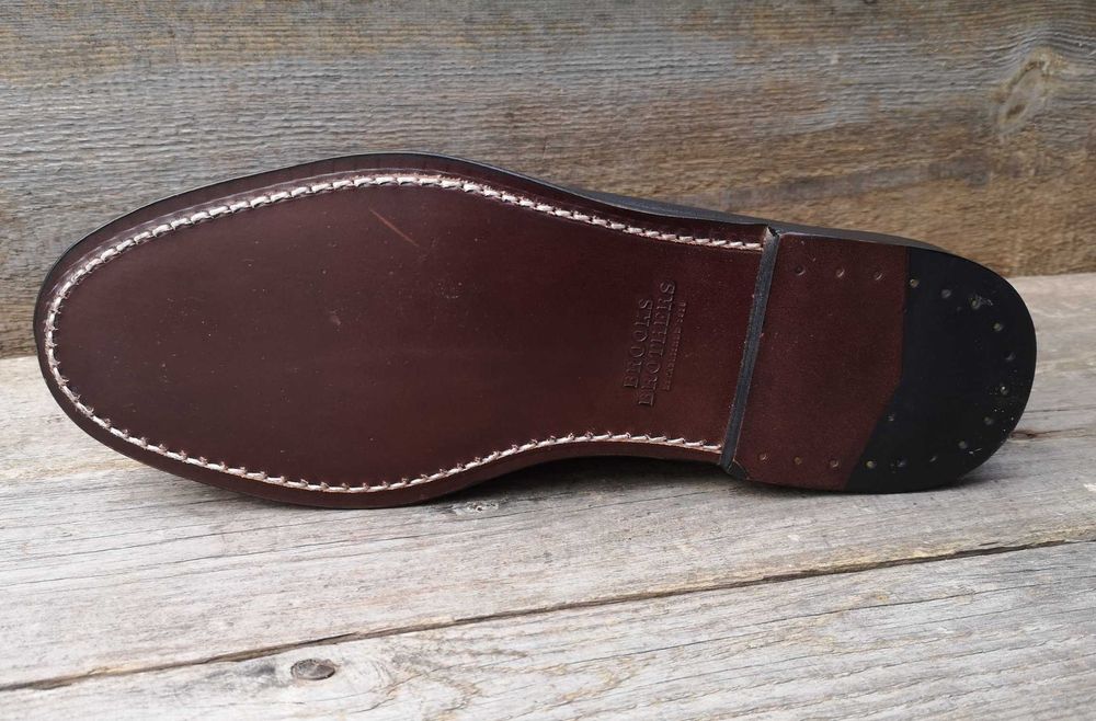 Brooks&Brothers р 43 США Лофери Чорні Шкіряні Туфлі Чоловічі Мокасини