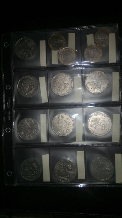 Moedas de escudos, centavos, comemorativas e notas-lote64751143698434122