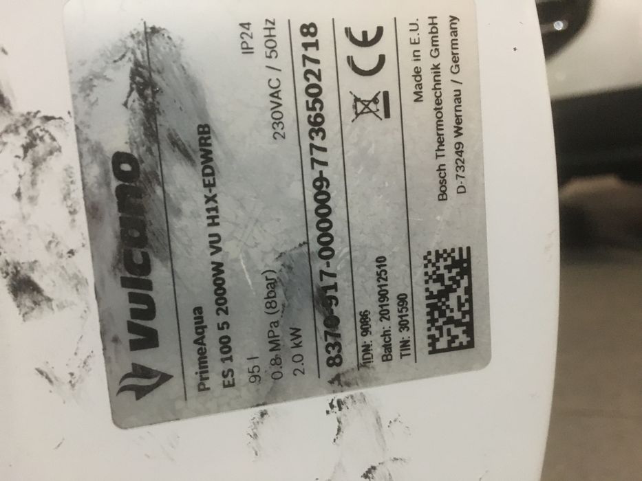 Peças termoacumuador vulcano primaqua ES100