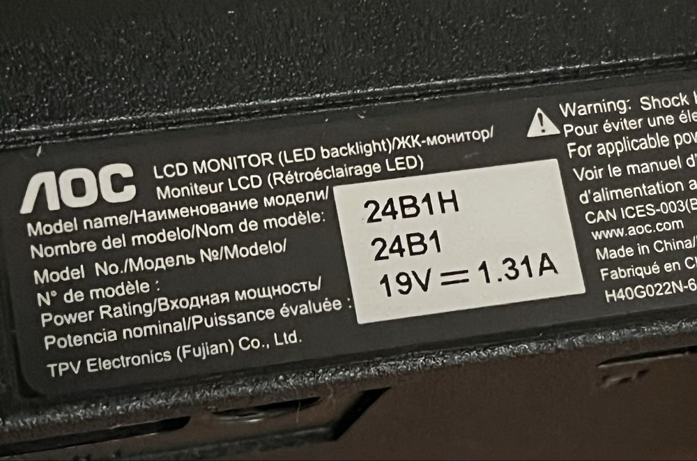 Monitor AOC 24 polegadas