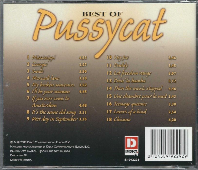 CD Pussycat - Best Of (2000) (Disky)