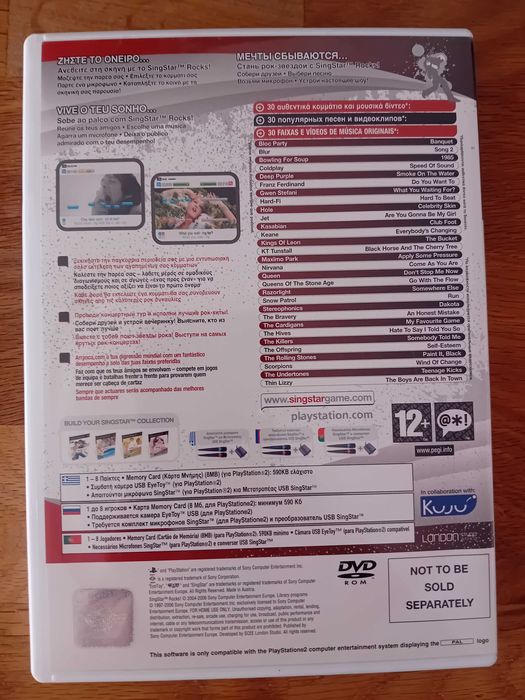 Jogo SingStar Rocks! – PS2 (PlayStation 2)